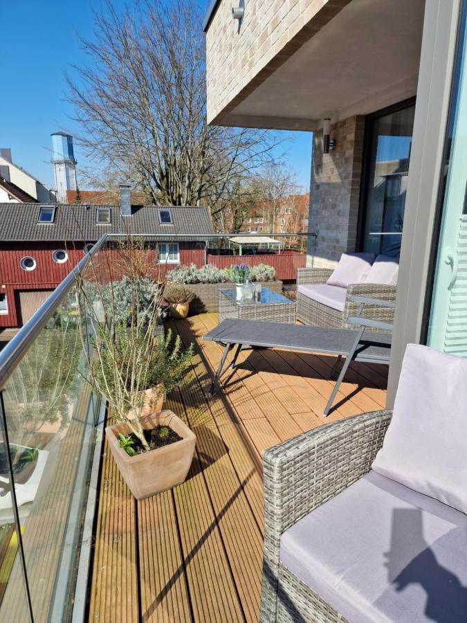 Moderne Penthouse Wohnung 슐레스비히 외부 사진